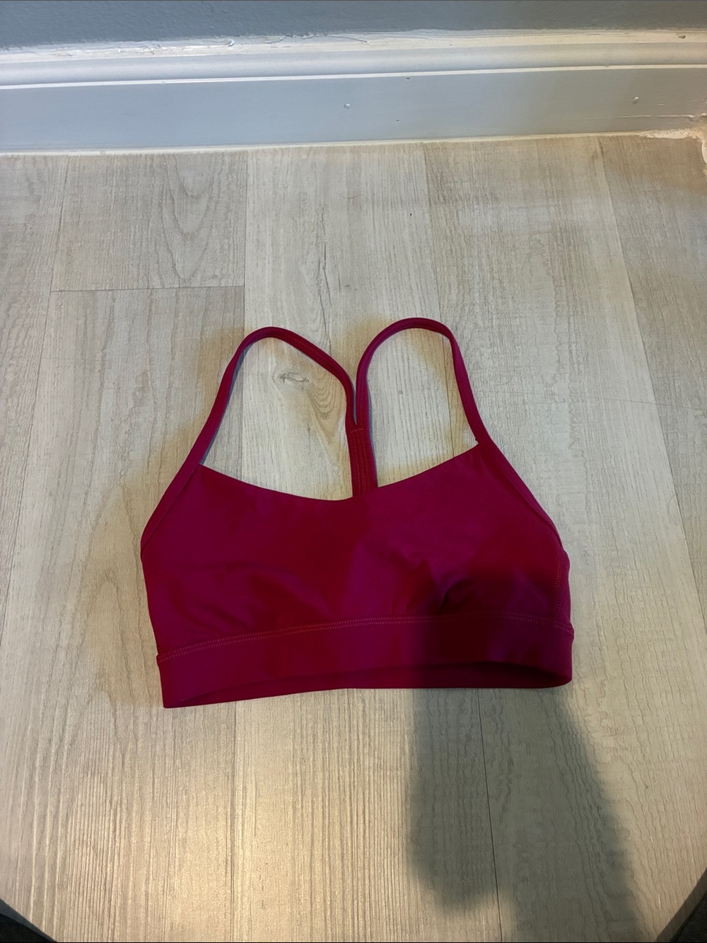 lululemon athletica Deep Pink Strappy Sports Bra